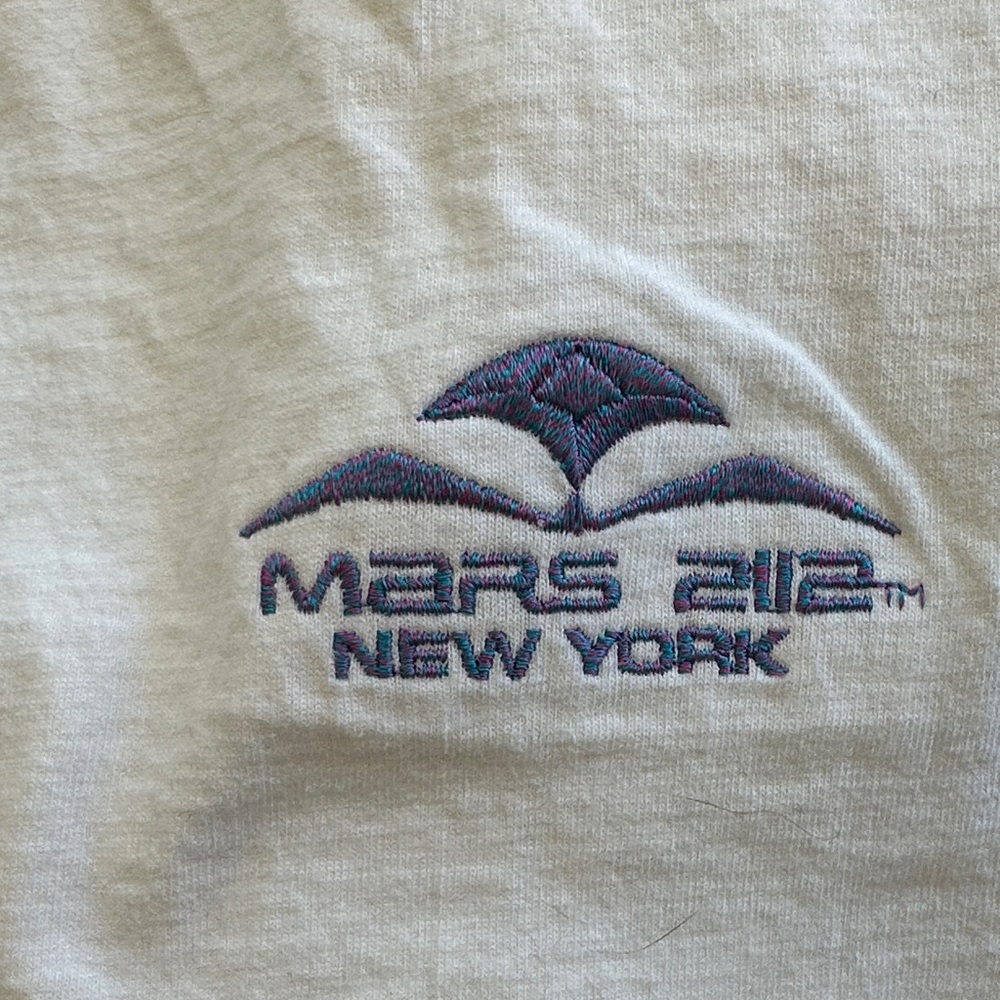 Very Rare Mars 2112 NYC White Graphic Crewneck T‑Shirt